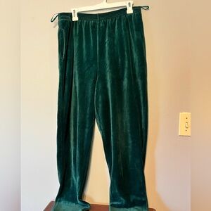 Bechamel Deep Green Velvet Trousers